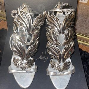 Giuseppe Silver Wing Heels